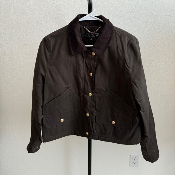 J.Crew Cropped Waxed Barn Jacket Size S - Picture 1 of 6